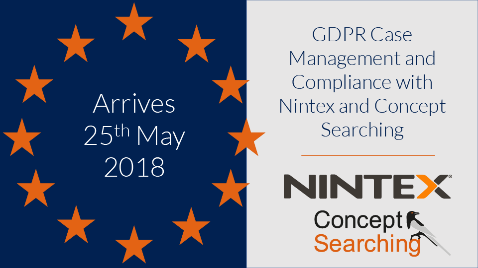 Get GDPR Compliant Fast - Case Management and Compliance with Nintex and Concept Searching - Webinar