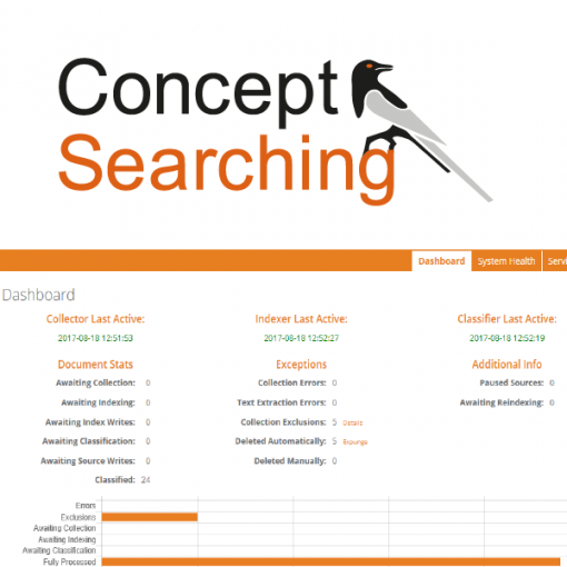 conceptClassifier from Concept Searching Catalogue Image - Data Security and Information Governance platform auto-classification software
